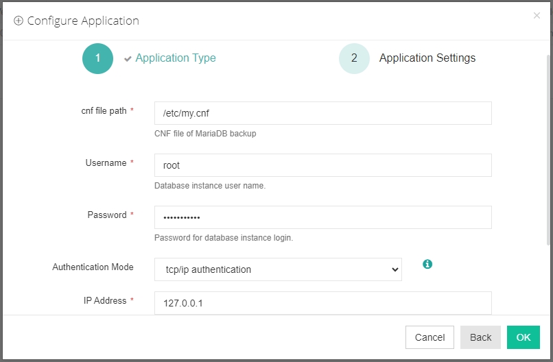 MySQL-Configure-Application